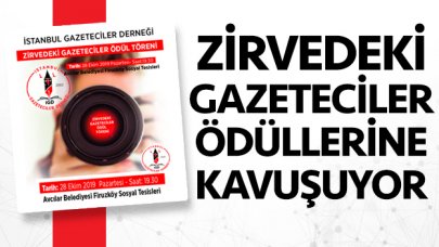 Zirvedeki gazeteciler ödüllerine kavuşuyor