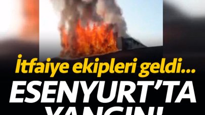 Esenyurt'ta yangın! İtfaiye ekipleri olay yerine geldi