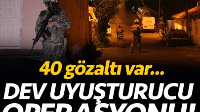 Gaziosmanpaşa'da dev uyuşturucu operasyonu: 40 gözaltı var