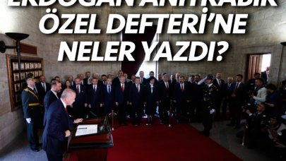 Cumhurbaşkanı Recep Tayyip Erdoğan 29 Ekim'de Anıtkabir Özel Defteri'ne neler yazdı? İşte o sözler