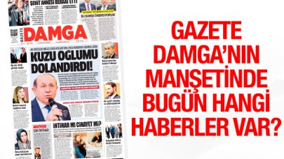 8 Kasım Cuma Gazete Damga Manşeti | Gazete Oku