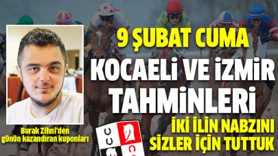 9 Şubat Cuma İzmir ve Kocaeli At Yarışı Tahminleri