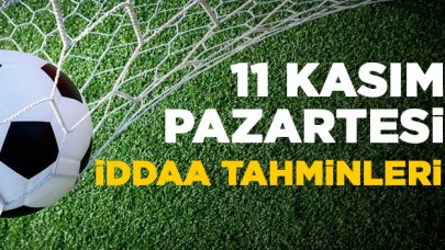 11 Kasım Pazartesi İddaa tahminleri, programı ve oranları