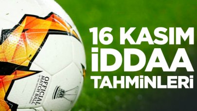 16 Kasım Cumartesi İddaa tahminleri ve programı