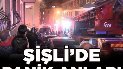 Şişli'de panik anları!