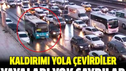 Kaldırımı yola çevirdiler; yayaları yok saydılar