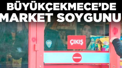 Büyükçekmece Muratçeşme'de market soygunu