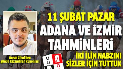 11 Şubat 2018 Pazar Adana ve İzmir At Yarışı Tahminleri - Altılı Ganyan Bülteni Hazır Kupon