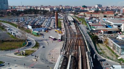 Halkalı-Sirkeci tren hattındaki son durum havadan görüntülendi