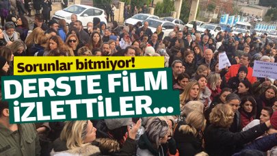 Derste film izlettiler!