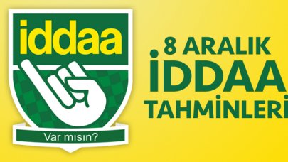 İddaa tahminleri ve programı - 8 Aralık Pazar (Süper Lig maçları)