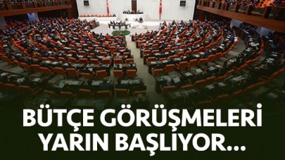 Bütçe görüşmeleri yarın başlıyor