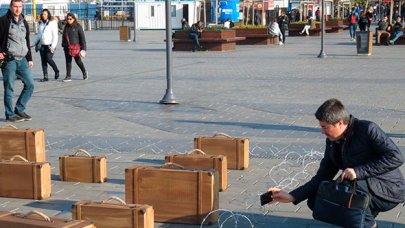 Üsküdar'da valizli etkinlik