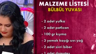 Gelinim Mutfakta Bülbül Yuvası nasıl yapılır? Tarifi ve malzemeleri nedir?