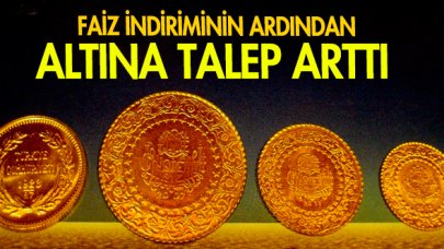 Faiz indi, altına talep arttı