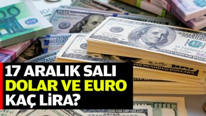 Dolar ve euro kaç lira? 17 Aralık Salı alış ve satış fiyatları