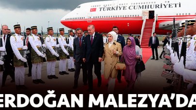 Cumhurbaşkanı Erdoğan Malezya'ya gitti