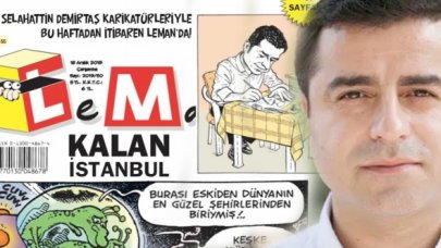 Selahattin Demirtaş Leman'a karikatür çizecek