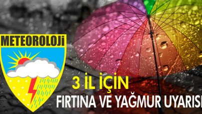 Meteoroloji'den yağmur ve fırtına uyarısı!