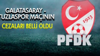 Galatasaray - Tuzlaspor maçının cezaları belli oldu