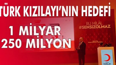 Gelecek yılın bağış hedefi 1milyar 250 milyon