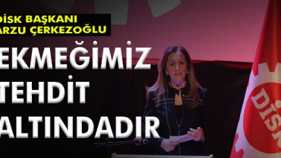 DİSK Başkanı: Ekmeğimiz tehdit altındadır