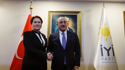 Çavuşoğlu, Akşener'i de ziyaret etti