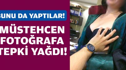 Cübbeli müstehcen fotoğrafa tepki yağdı!