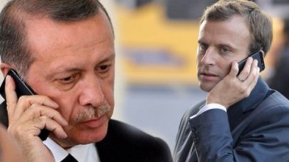 Cumhurbaşkanı Erdoğan, Macron ile görüştü