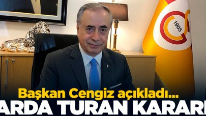 Galatasaray'da Arda Turan defteri kapandı! Cengiz'den açıklama