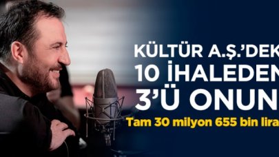 Kültür A.Ş.'nin 10 ihalesinden 3'ü Ercan Saatçi'ye