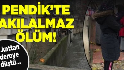 Genç kadın 5.kattan dereye düştü!