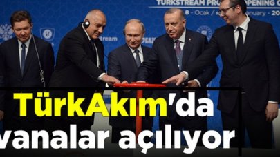 İstanbul'da tarihi gün! TürkAkım'da vanayı Erdoğan ve Putin açtı