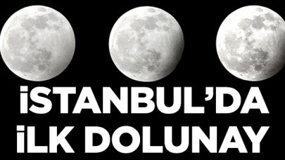 İlk dolunay görüntülendi