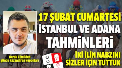 17 Şubat 2018 Cumartesi İstanbul ve Adana At Yarışı Tahminleri - Altılı Ganyan Bülteni