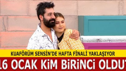 Kuaförüm Sensin 16 Ocak Perşembe kim birinci oldu? Puan Durumu