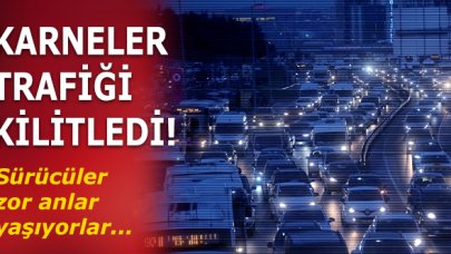 İstanbul'da yoğun trafik!