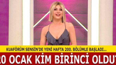 Kuaförüm Sensin 20 Ocak Pazartesi kim birinci oldu? Puan Durumu