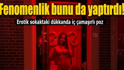 Merve Taşkın Red Light'ta iç çamaşırıyla poz verdi