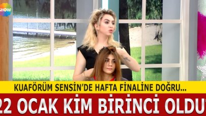 Kuaförüm Sensin 23 Ocak Perşembe kim birinci oldu? Puan Durumu