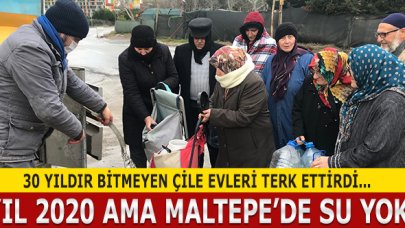 Sene 2020 ama Maltepe'de su yok!