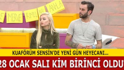 Kuaförüm Sensin 28 Ocak Salı kim birinci oldu? Puan Durumu