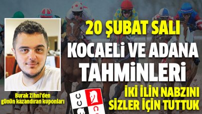 20 Şubat 2018 Salı Kocaeli ve Adana At Yarışı Tahminleri - Altılı Ganyan Bülteni indir