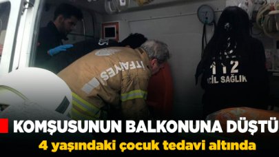 Şişli'de balkondan düşen çocuğun mucize kurtuluşu