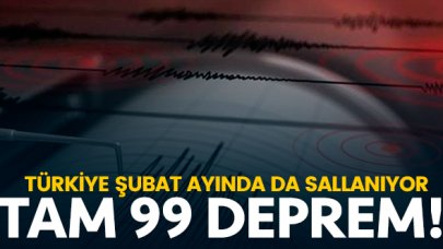 Türkiye'de tam 99 deprem! 1 Şubat deprem listesi