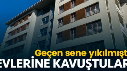 Yeşilyurt apartmanı sakinleri evlerine kavuştu