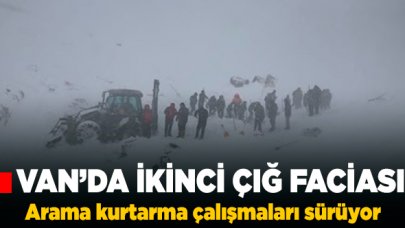 Son dakika... Van'da yine çığ düştü!