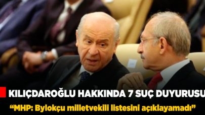 MHP'den Kılıçdaroğlu hakkında suç duyurusu