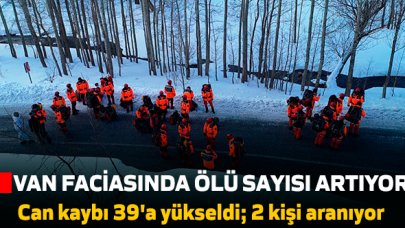 Van'daki çığ feaketinde ölü sayısı 39'a yükseldi! 2 kişi aranıyor