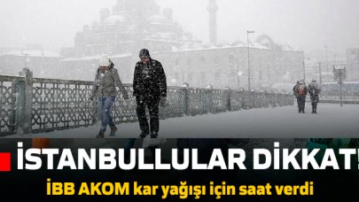 İBB'den İstanbul için kar yağışı uyarısı!